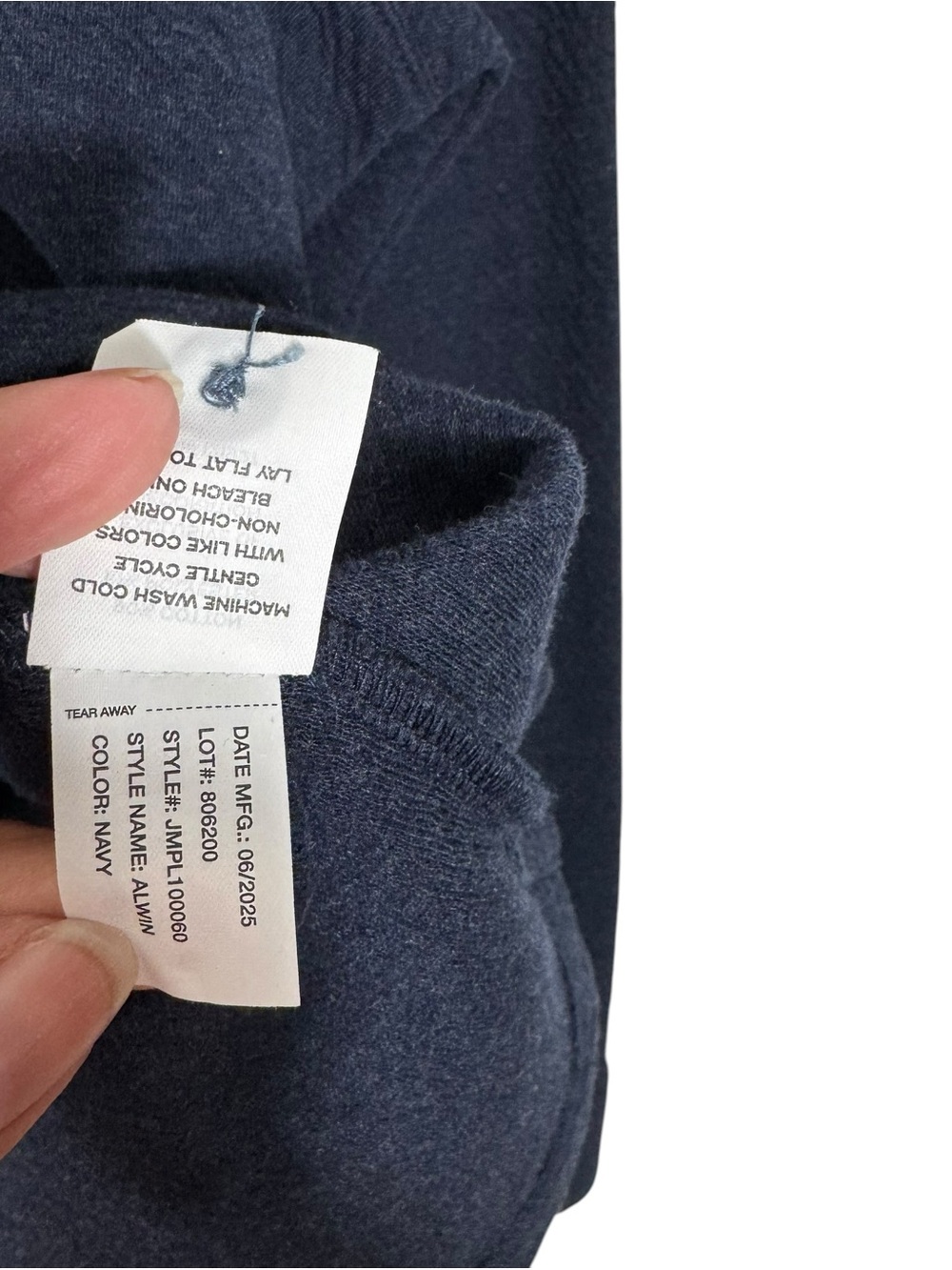 Johnnie-O Alwin Long Sleeve Polo XL Navy Textured Cotton Blend - Picture 11 of 13
